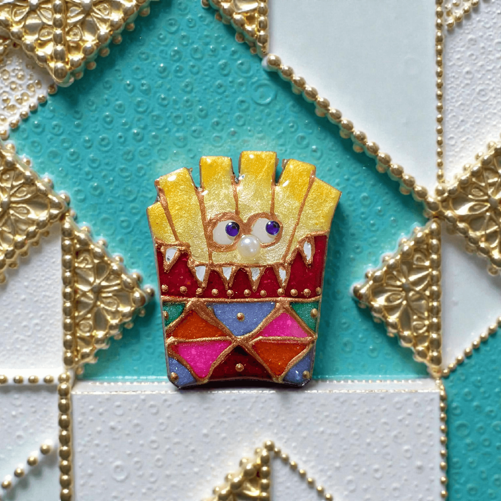 ポテトモンスターのブローチ