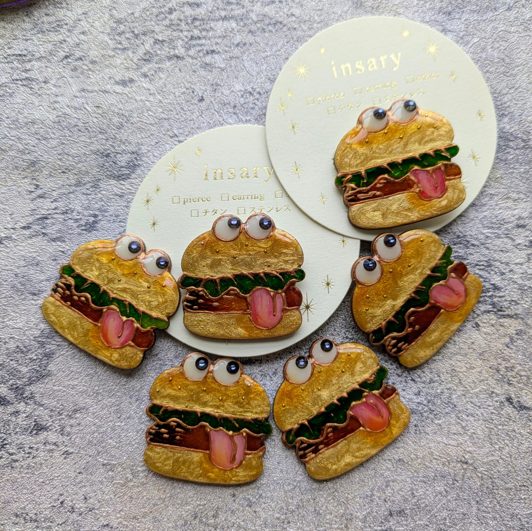 ハンバーガーモンスターのブローチ | 2枚目