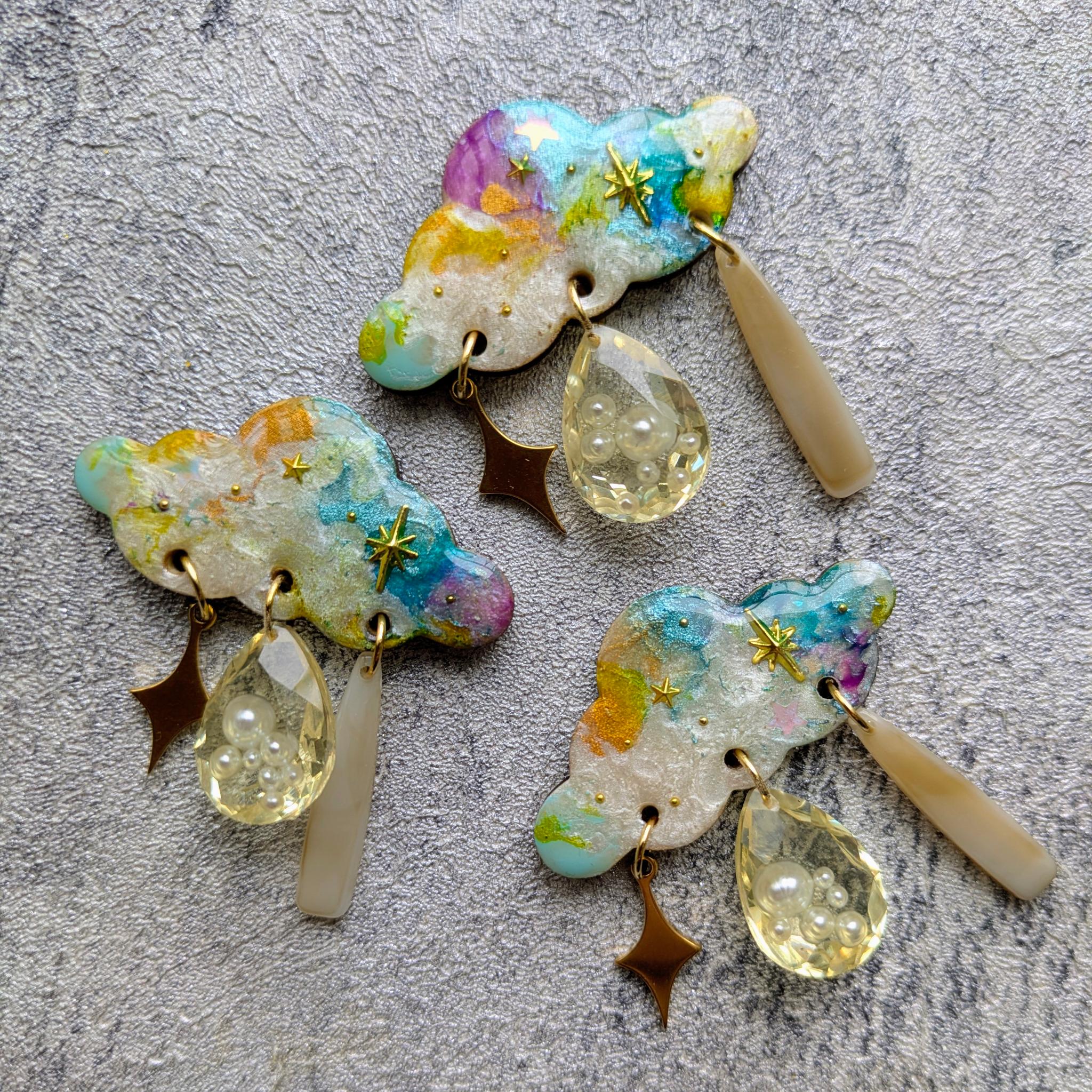 雲と雨のブローチ | 2枚目