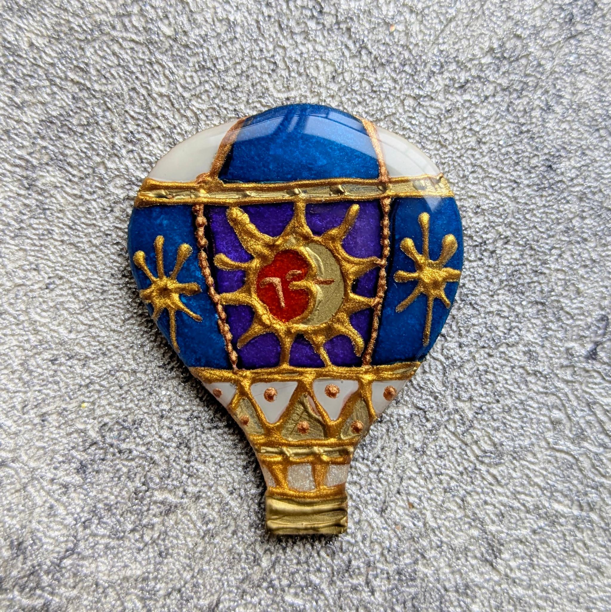 気球のブローチ（太陽と月） | 2枚目