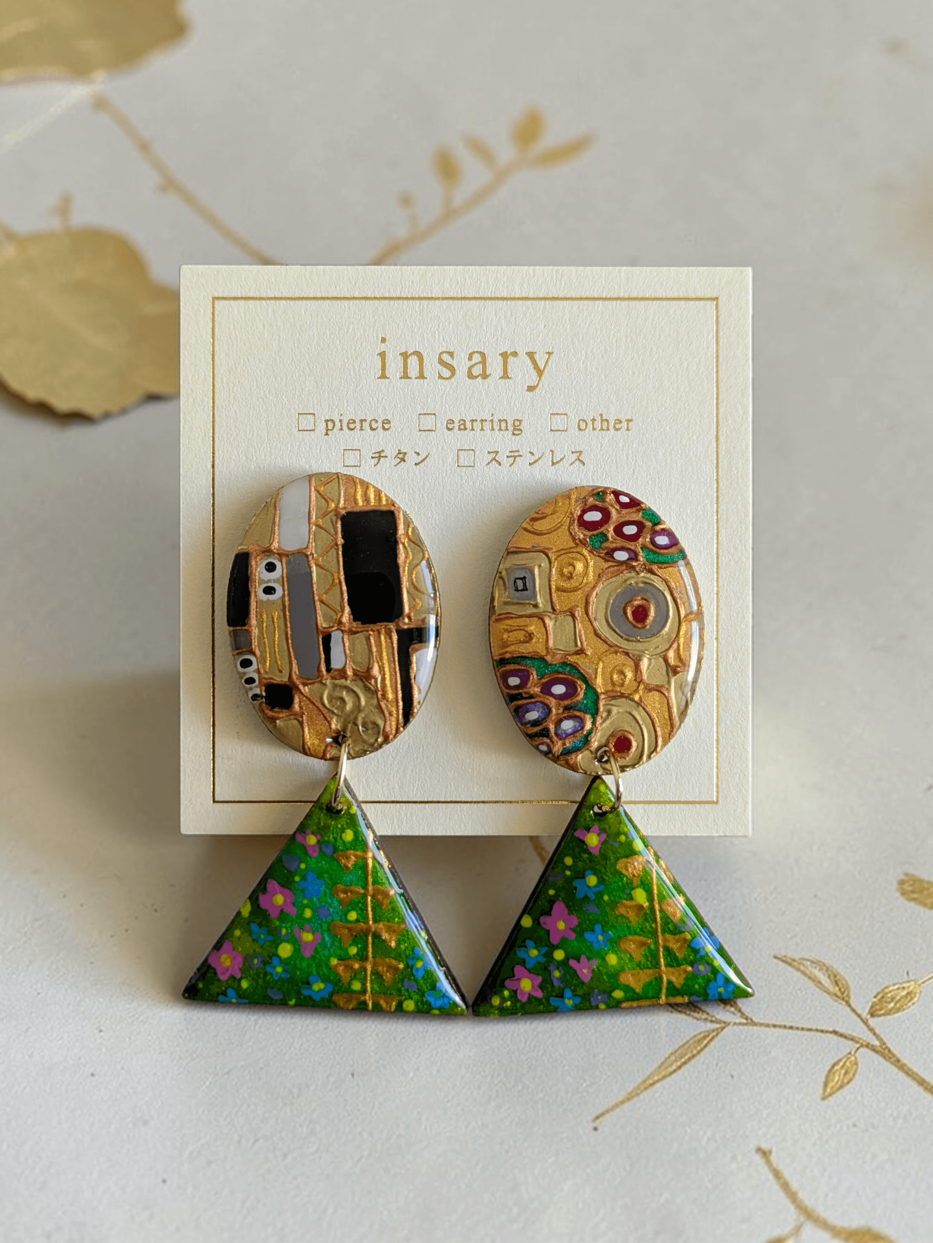 絵画の耳飾り　ピアス/イヤリング【クリムト】 | 2枚目