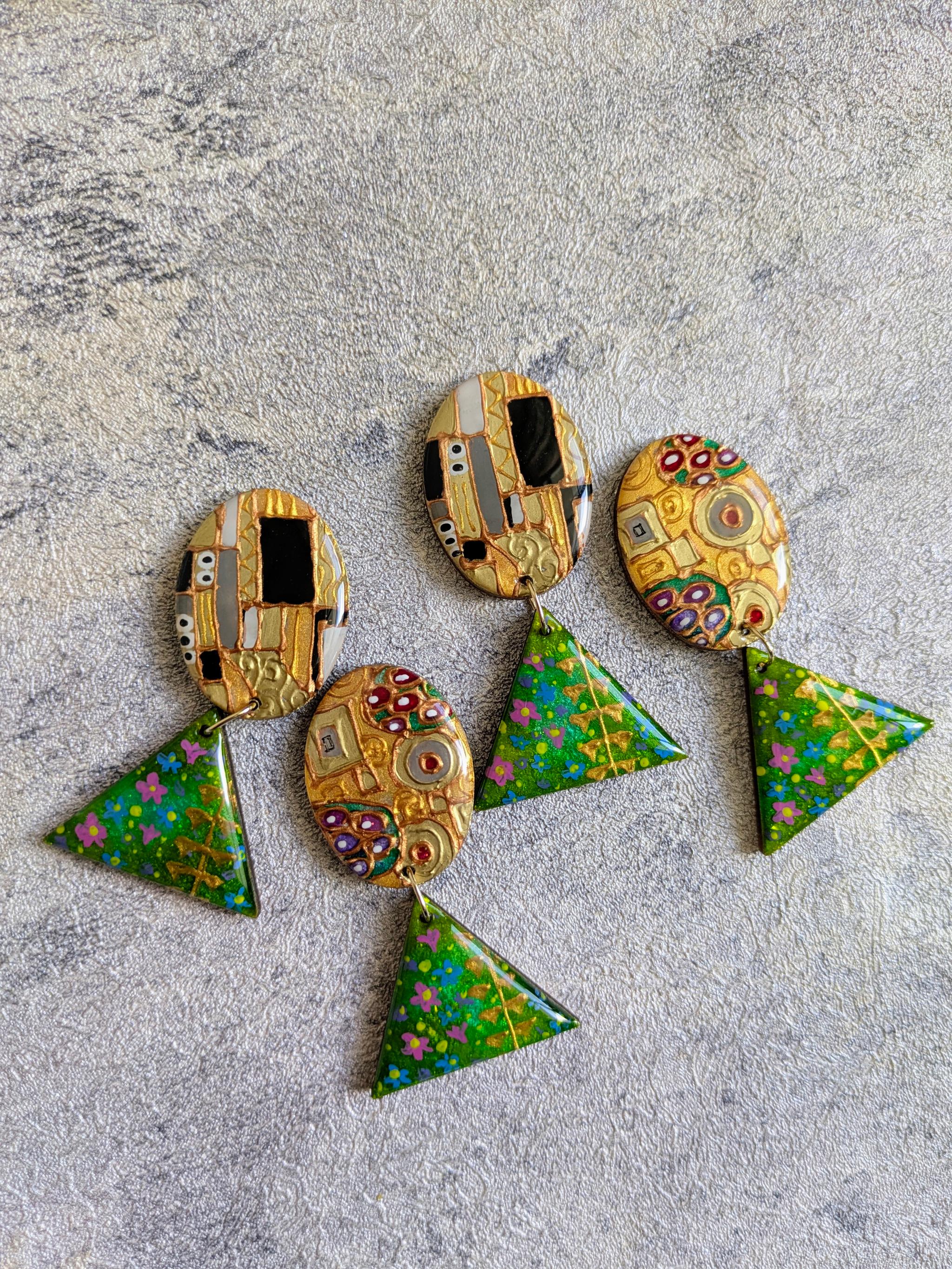 絵画の耳飾り　ピアス/イヤリング【クリムト】 | 4枚目