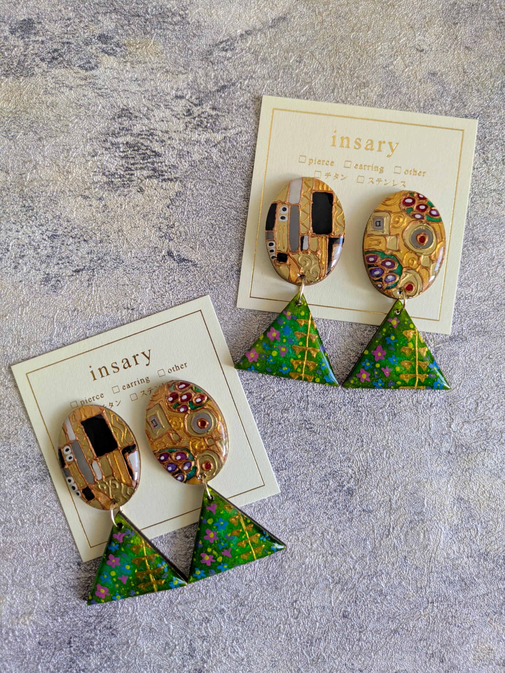 絵画の耳飾り　ピアス/イヤリング【クリムト】 | 5枚目